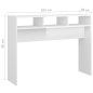 vidaXL Tavolo Consolle Bianco Lucido 105x30x80 cm in Truciolato vidaXL Tavolo Consolle Bianco Lucido 105x30x80 cm in Truciolato