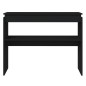 vidaXL Tavolo Consolle Nero 102x30x80 cm in Truciolato