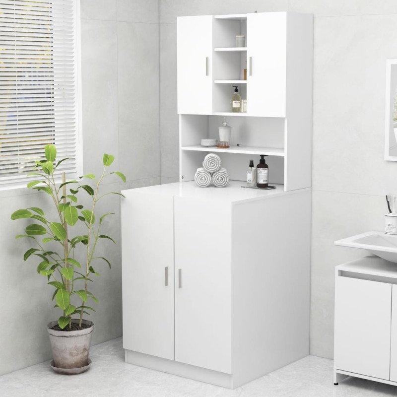 vidaXL Mobile per Lavatrice Bianco 70,5x25,5x90 cm vidaXL Mobile per Lavatrice Bianco 70,5x25,5x90 cm