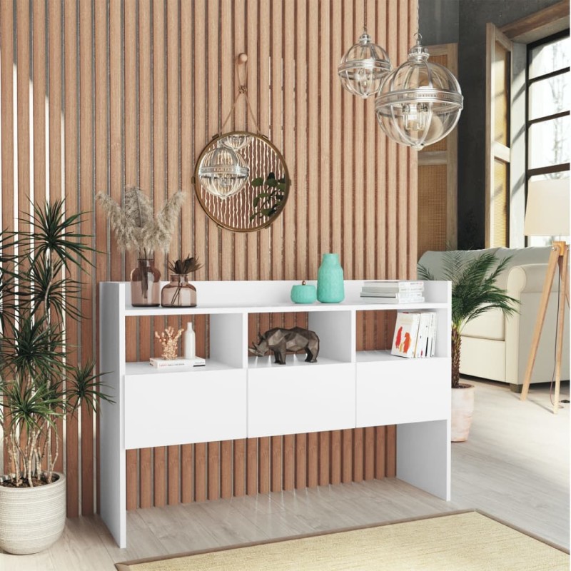 vidaXL Credenza Bianca 120x30,5x70 cm in Legno Multistrato vidaXL Credenza Bianca 120x30,5x70 cm in Legno Multistrato