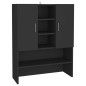 vidaXL Mobile per Lavatrice Nero 70,5x25,5x90 cm vidaXL Mobile per Lavatrice Nero 70,5x25,5x90 cm
