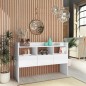 vidaXL Credenza Bianca Lucido 105x30x70 cm in Truciolato vidaXL Credenza Bianca Lucido 105x30x70 cm in Truciolato