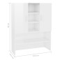 vidaXL Mobile per Lavatrice Bianco Lucido 70,5x25,5x90 cm vidaXL Mobile per Lavatrice Bianco Lucido 70,5x25,5x90 cm