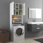 vidaXL Mobile per Lavatrice Bianco 64x25,5x190 cm vidaXL Mobile per Lavatrice Bianco 64x25,5x190 cm
