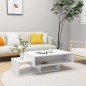 vidaXL Tavolino da Salotto Bianco 102x55x42 cm Legno Legno Multistrato vidaXL Tavolino da Salotto Bianco 102x55x42 cm Legno Legno Multistrato
