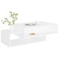vidaXL Tavolino da Salotto Bianco 102x55x42 cm Legno Legno Multistrato vidaXL Tavolino da Salotto Bianco 102x55x42 cm Legno Legno Multistrato