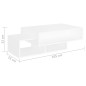 vidaXL Tavolino da Salotto Bianco 102x55x42 cm Legno Legno Multistrato vidaXL Tavolino da Salotto Bianco 102x55x42 cm Legno Legno Multistrato