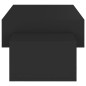 vidaXL Tavolino da Salotto Nero 105x55x32 cm in Truciolato