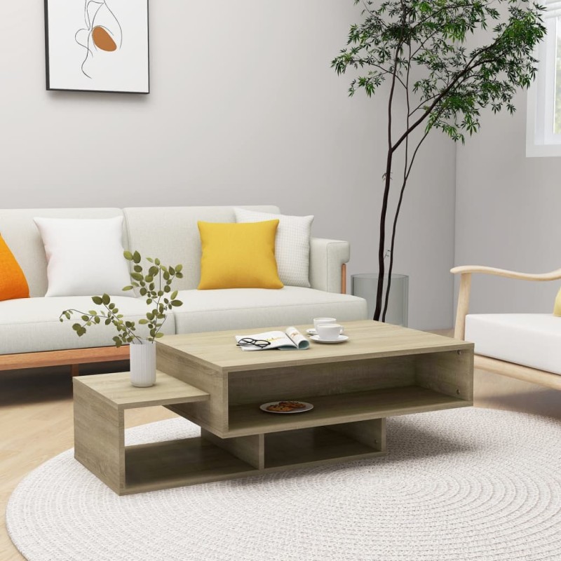 vidaXL Tavolino da Salotto Rovere Sonoma 105x55x32 cm in Truciolato