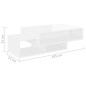 vidaXL Tavolino da Salotto Bianco Lucido 105x55x32 cm in Truciolato vidaXL Tavolino da Salotto Bianco Lucido 105x55x32 cm in Truciolato