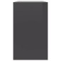 vidaXL Tavolini da Salotto Impilabili 3 pz Grigio Lucido in Truciolato vidaXL Tavolini da Salotto Impilabili 3 pz Grigio Lucido in Truciolato