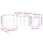 vidaXL Tavolini da Salotto Impilabili 3 pz Grigio Lucido in Truciolato vidaXL Tavolini da Salotto Impilabili 3 pz Grigio Lucido in Truciolato