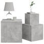 vidaXL Tavolini 3 pz Grigio Cemento in Truciolato vidaXL Tavolini 3 pz Grigio Cemento in Truciolato