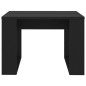 vidaXL Tavolino di Servizio Nero 50x50x35 cm in Truciolato vidaXL Tavolino di Servizio Nero 50x50x35 cm in Truciolato