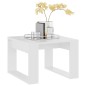 vidaXL Tavolino Bianco 50x30x50 cm in Legno Multistrato vidaXL Tavolino Bianco 50x30x50 cm in Legno Multistrato