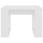 vidaXL Tavolino Bianco 50x30x50 cm in Legno Multistrato vidaXL Tavolino Bianco 50x30x50 cm in Legno Multistrato