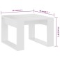 vidaXL Tavolino Bianco 50x30x50 cm in Legno Multistrato vidaXL Tavolino Bianco 50x30x50 cm in Legno Multistrato