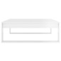 vidaXL Tavolino da Salotto Bianco Lucido 100x100x35 cm Truciolato vidaXL Tavolino da Salotto Bianco Lucido 100x100x35 cm Truciolato