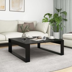 vidaXL Tavolino da Salotto Nero 100x100x35 cm Truciolato