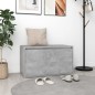 vidaXL Panca da Ingresso 80x40x45 cm Grigio Cemento in Truciolato vidaXL Panca da Ingresso 80x40x45 cm Grigio Cemento in Truciolato