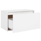 vidaXL Panca da Ingresso 80x40x45 cm Bianca in Truciolato vidaXL Panca da Ingresso 80x40x45 cm Bianca in Truciolato