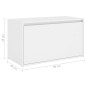 vidaXL Panca da Ingresso 80x40x45 cm Bianca in Truciolato vidaXL Panca da Ingresso 80x40x45 cm Bianca in Truciolato
