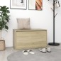 vidaXL Panca da Ingresso 80x40x45 cm Rovere Sonoma Truciolato vidaXL Panca da Ingresso 80x40x45 cm Rovere Sonoma Truciolato