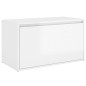 vidaXL Panca da Ingresso 80x40x45 cm Bianco Lucido Legno Multistrato vidaXL Panca da Ingresso 80x40x45 cm Bianco Lucido Legno Multistrato