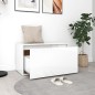 vidaXL Panca da Ingresso 80x40x45 cm Bianco Lucido Legno Multistrato vidaXL Panca da Ingresso 80x40x45 cm Bianco Lucido Legno Multistrato