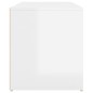 vidaXL Panca da Ingresso 80x40x45 cm Bianco Lucido Legno Multistrato vidaXL Panca da Ingresso 80x40x45 cm Bianco Lucido Legno Multistrato