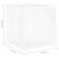 vidaXL Tavolino Bianco 33x33x34,5 cm in Legno Multistrato vidaXL Tavolino Bianco 33x33x34,5 cm in Legno Multistrato