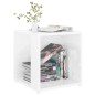 vidaXL Tavolino Bianco Lucido 33x33x34,5 cm in Truciolato vidaXL Tavolino Bianco Lucido 33x33x34,5 cm in Truciolato