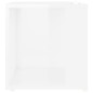 vidaXL Tavolino Bianco Lucido 33x33x34,5 cm in Truciolato vidaXL Tavolino Bianco Lucido 33x33x34,5 cm in Truciolato