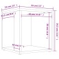 vidaXL Tavolino Grigio Cemento 33x33x34,5 cm in Truciolato vidaXL Tavolino Grigio Cemento 33x33x34,5 cm in Truciolato