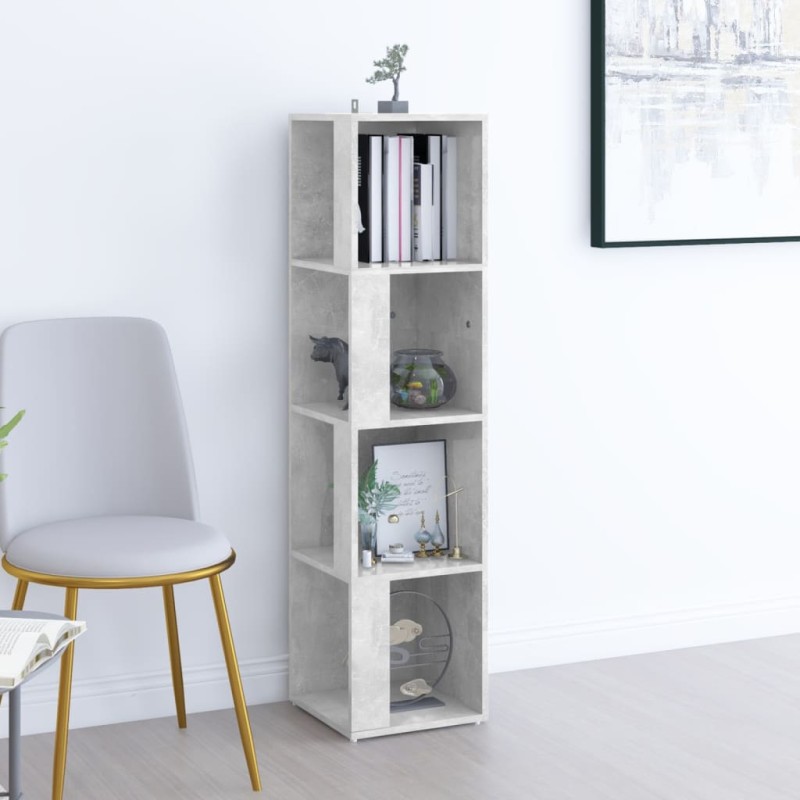 vidaXL Armadio Angolare Grigio Cemento 33x33x132 cm in Truciolato vidaXL Armadio Angolare Grigio Cemento 33x33x132 cm in Truciolato