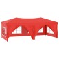 Tenda per Feste Pieghevole con Pareti Laterali Rosso 3x6 m Tenda per Feste Pieghevole con Pareti Laterali Rosso 3x6 m