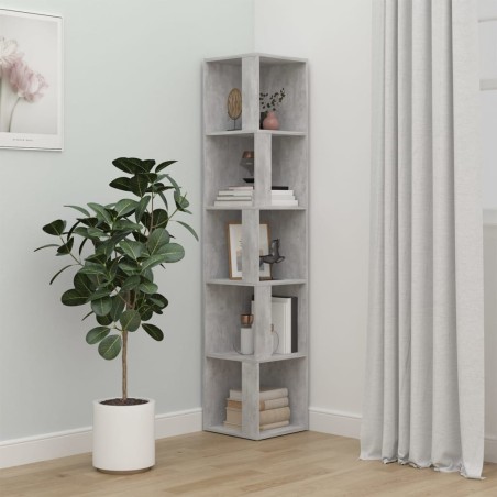 vidaXL Armadio Angolare Grigio Cemento 33x33x164,5 cm in Truciolato
