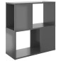 vidaXL Libreria Grigio Lucido 60x24x63 cm in Truciolato vidaXL Libreria Grigio Lucido 60x24x63 cm in Truciolato