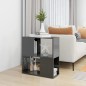 vidaXL Libreria Grigio Lucido 60x24x63 cm in Truciolato vidaXL Libreria Grigio Lucido 60x24x63 cm in Truciolato