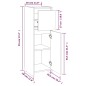 Armadietto Bagno Rovere Marrone 30x30x95cm in Legno Multistrato Armadietto Bagno Rovere Marrone 30x30x95cm in Legno Multistrato