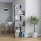 vidaXL Libreria/Divisorio Grigio Cemento 60x24x186 cm in Truciolato vidaXL Libreria/Divisorio Grigio Cemento 60x24x186 cm in Truciolato
