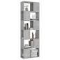 vidaXL Libreria/Divisorio Grigio Cemento 60x24x186 cm in Truciolato vidaXL Libreria/Divisorio Grigio Cemento 60x24x186 cm in Truciolato