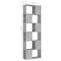 vidaXL Libreria/Divisorio Grigio Cemento 60x24x186 cm in Truciolato vidaXL Libreria/Divisorio Grigio Cemento 60x24x186 cm in Truciolato