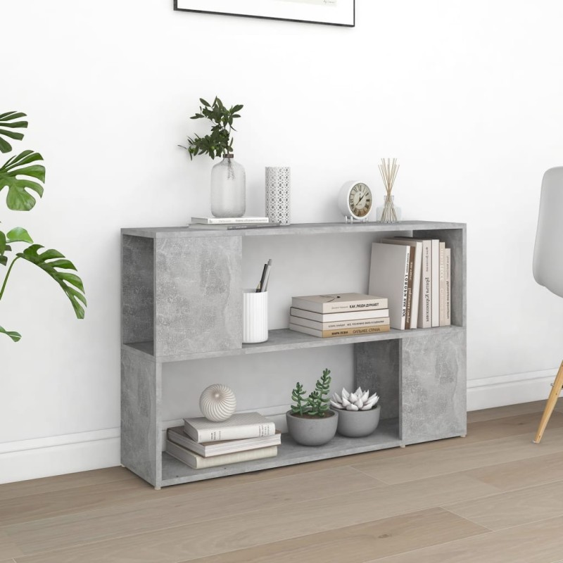 vidaXL Libreria Grigio Cemento 100x24x63 cm in Truciolato vidaXL Libreria Grigio Cemento 100x24x63 cm in Truciolato