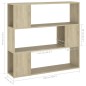 vidaXL Libreria/Divisorio Rovere Sonoma 100x24x94 cm vidaXL Libreria/Divisorio Rovere Sonoma 100x24x94 cm