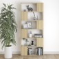 vidaXL Libreria/Divisorio Rovere Sonoma 80x24x186 cm in Truciolato vidaXL Libreria/Divisorio Rovere Sonoma 80x24x186 cm in Truciolato