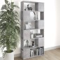 vidaXL Libreria/Divisorio Grigio Cemento 80x24x186 cm in Truciolato vidaXL Libreria/Divisorio Grigio Cemento 80x24x186 cm in Truciolato