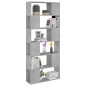 vidaXL Libreria/Divisorio Grigio Cemento 80x24x186 cm in Truciolato vidaXL Libreria/Divisorio Grigio Cemento 80x24x186 cm in Truciolato
