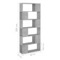 vidaXL Libreria/Divisorio Grigio Cemento 80x24x186 cm in Truciolato vidaXL Libreria/Divisorio Grigio Cemento 80x24x186 cm in Truciolato