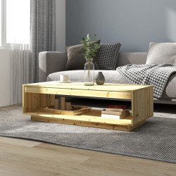 vidaXL Tavolino da Salotto 110x50x33,5 cm in Legno Massello di Abete